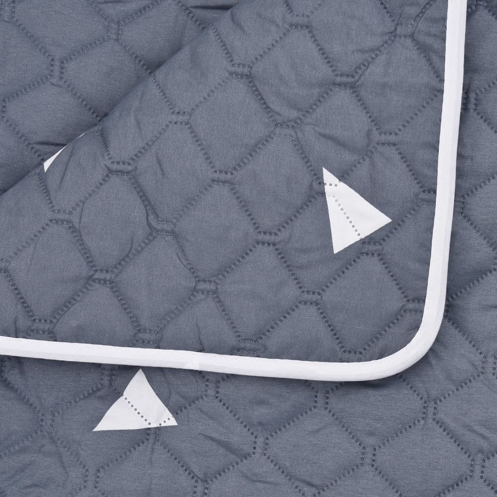 Quilt Dark Blue 230x260 cm Ultrasonic Quilted Fabric